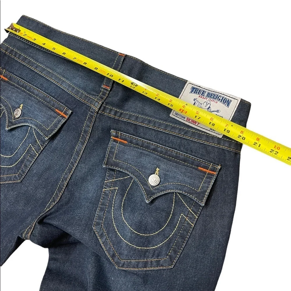 True Religion brand jeans skinny flaps‎ women size 38